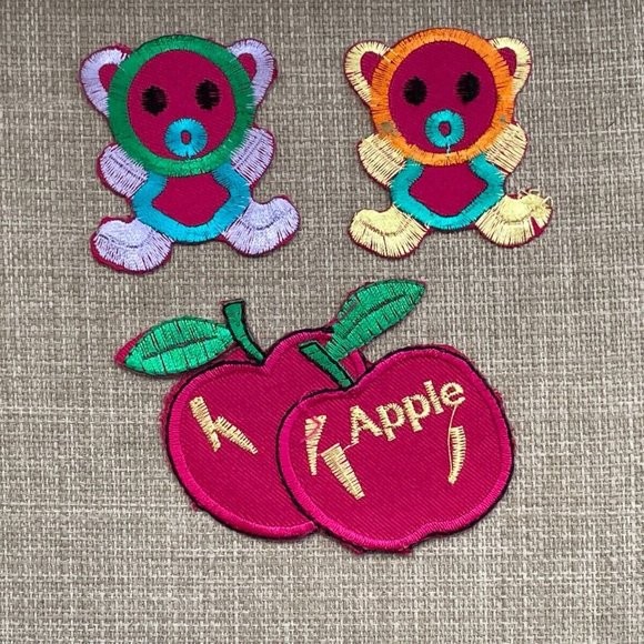3 patches Iron On Patch Embroidery Multi Color Patch for Craft Clothes Lot of 3 - Picture 11 of 11